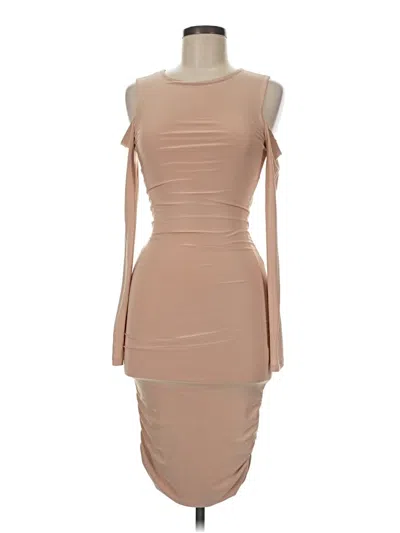 Pre-owned Forever 21 Contemporary Cocktail Dress In Tan