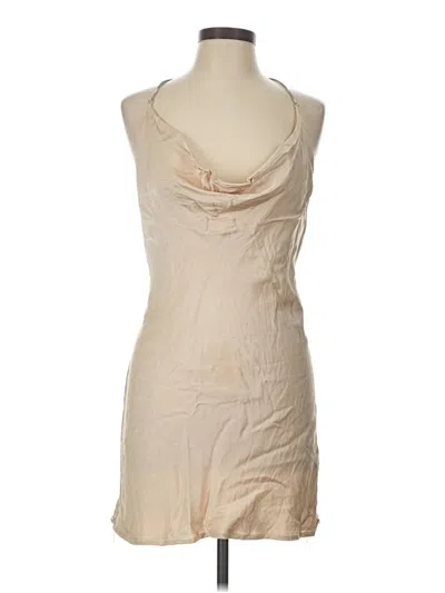 Pre-owned Forever 21 Contemporary Cocktail Dress In Tan