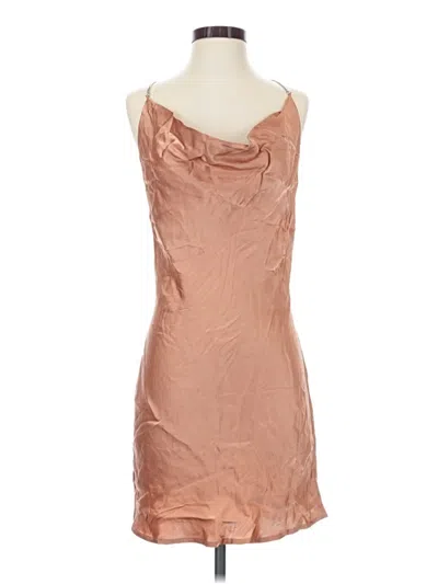 Pre-owned Forever 21 Contemporary Cocktail Dress In Tan