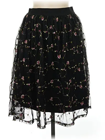 Pre-owned Forever 21 Contemporary Formal Skirt In Black