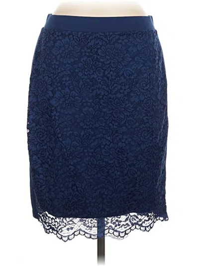 Pre-owned Forever 21 Contemporary Formal Skirt In Blue