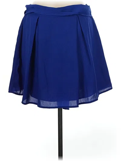 Pre-owned Forever 21 Contemporary Formal Skirt In Blue