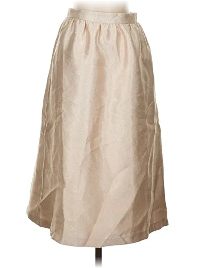 Pre-owned Forever 21 Contemporary Formal Skirt In Tan