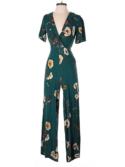 Pre-owned Forever 21 Contemporary Jumpsuit In Teal