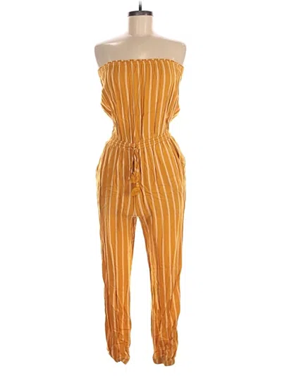 Pre-owned Forever 21 Contemporary Jumpsuit In Yellow