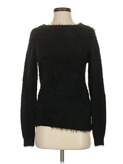 Pre-owned Forever 21 Contemporary Pullover Sweater In Black