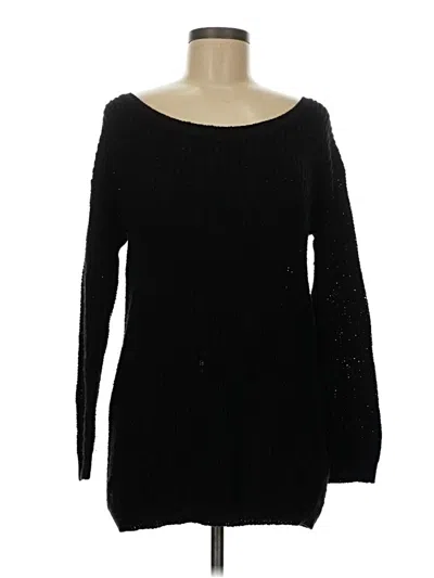 Pre-owned Forever 21 Contemporary Pullover Sweater In Black
