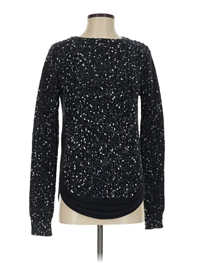 Pre-owned Forever 21 Contemporary Pullover Sweater In Black