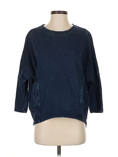 Pre-owned Forever 21 Contemporary Pullover Sweater In Blue