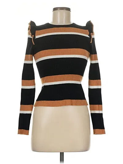 Pre-owned Forever 21 Contemporary Pullover Sweater In Brown