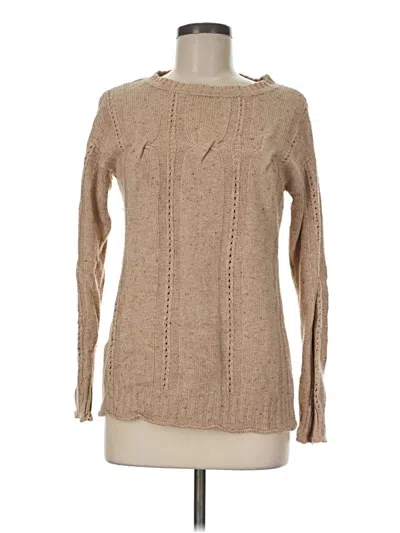 Pre-owned Forever 21 Contemporary Pullover Sweater In Tan
