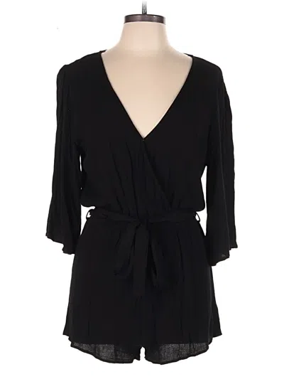 Pre-owned Forever 21 Contemporary Romper In Black