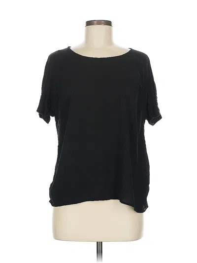 Pre-owned Forever 21 Contemporary Short Sleeve T-shirt In Black