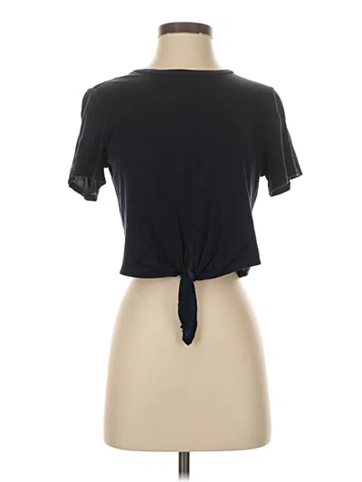 Pre-owned Forever 21 Contemporary Short Sleeve T-shirt In Black