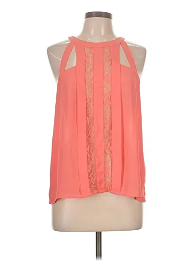 Pre-owned Forever 21 Contemporary Sleeveless Blouse In Orange