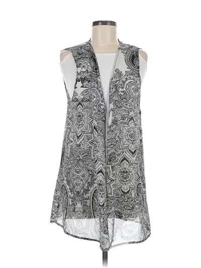 Pre-owned Forever 21 Contemporary Sleeveless Blouse In Silver