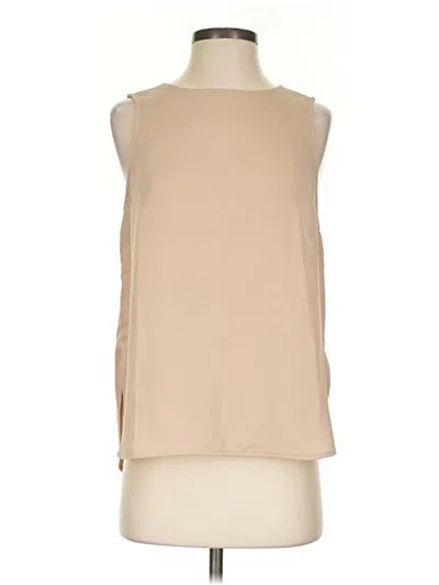 Pre-owned Forever 21 Contemporary Sleeveless Blouse In Tan