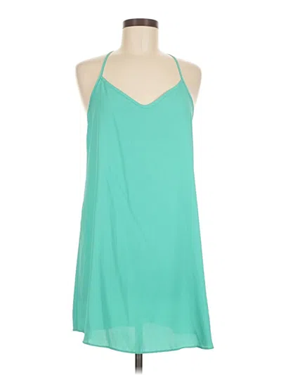 Pre-owned Forever 21 Contemporary Sleeveless Blouse In Teal