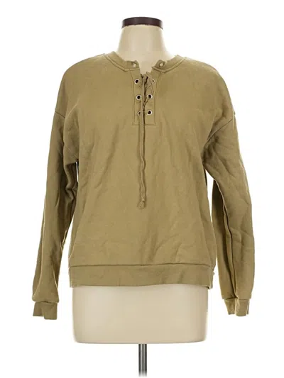 Pre-owned Forever 21 Contemporary Sweatshirt In Tan