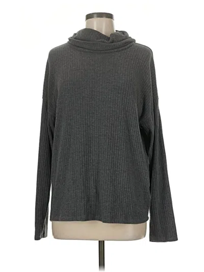 Pre-owned Forever 21 Contemporary Turtleneck Sweater In Gray