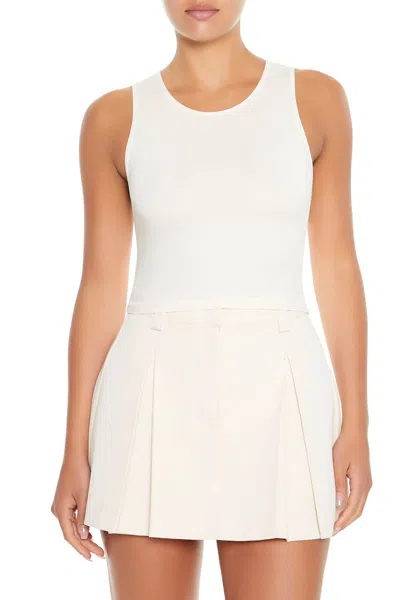 Forever 21 Cropped Cutout Tank Top In Pink
