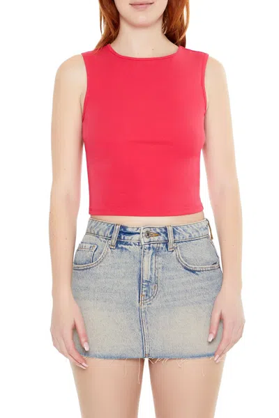 Forever 21 Cutout Tank Top In Pink