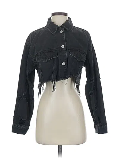 Pre-owned Forever 21 Denim Jacket In Black