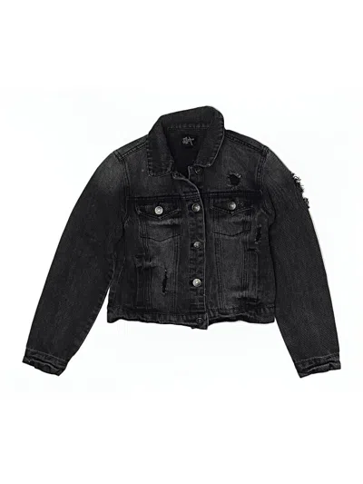 Pre-owned Forever 21 Kids' Denim Jacket In Black