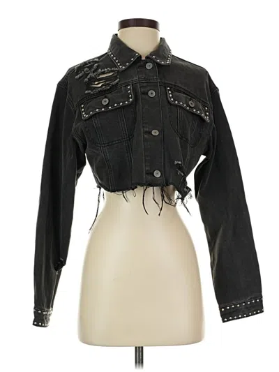 Pre-owned Forever 21 Denim Jacket In Black
