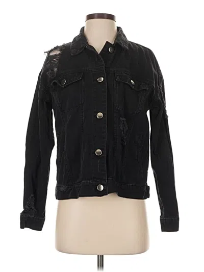 Pre-owned Forever 21 Denim Jacket In Black