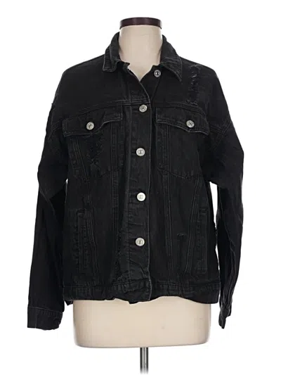 Pre-owned Forever 21 Denim Jacket In Black