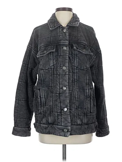Forever 21 Denim Jacket In Gray