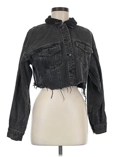 Pre-owned Forever 21 Denim Jacket In Gray