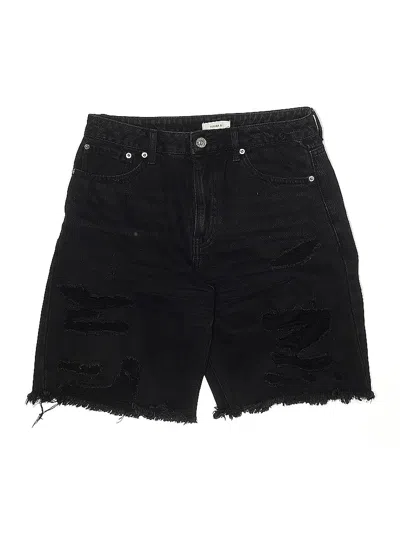 Pre-owned Forever 21 Denim Shorts In Black