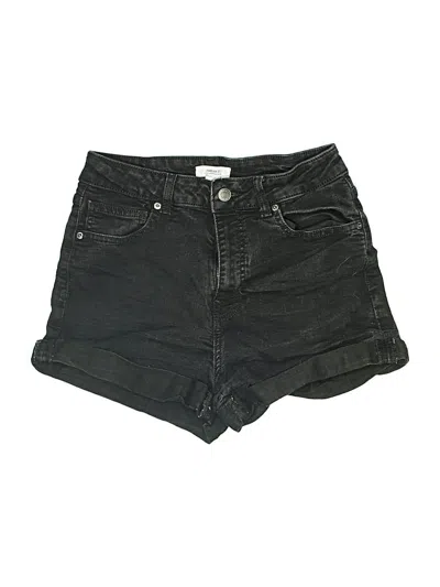 Pre-owned Forever 21 Denim Shorts In Black