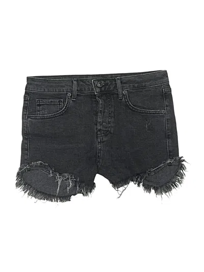 Pre-owned Forever 21 Denim Shorts In Black