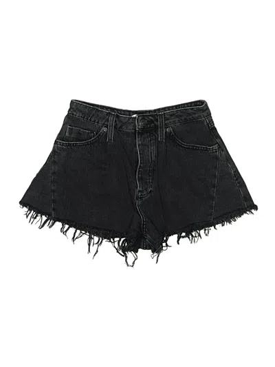 Pre-owned Forever 21 Denim Shorts In Black