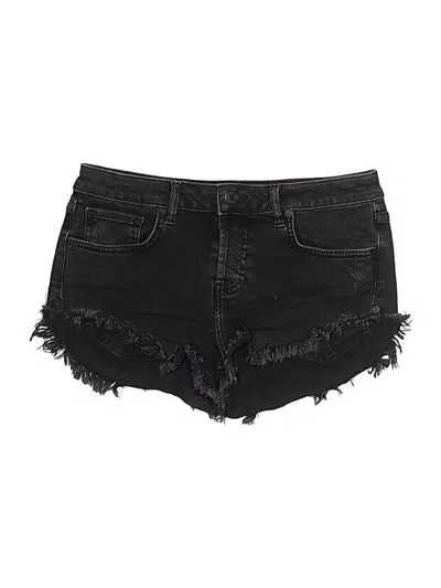 Pre-owned Forever 21 Denim Shorts In Black