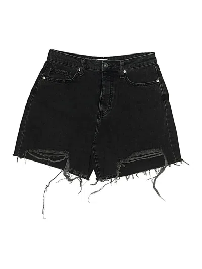 Pre-owned Forever 21 Denim Shorts In Black