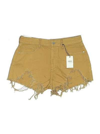 Pre-owned Forever 21 Denim Shorts In Gold