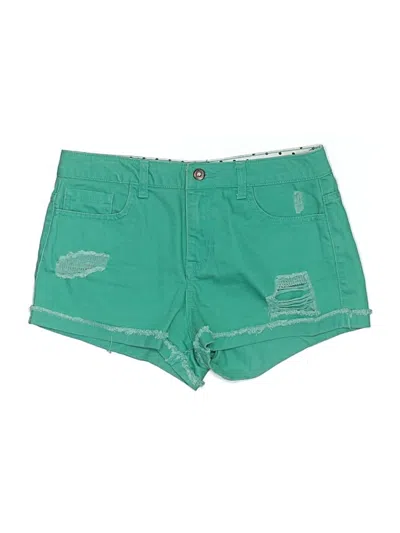 Pre-owned Forever 21 Denim Shorts In Green