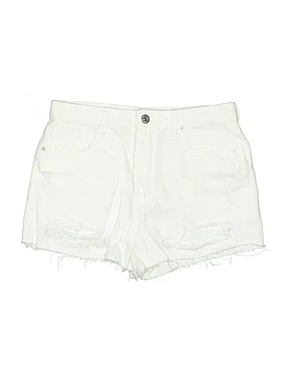 Pre-owned Forever 21 Denim Shorts In Ivory