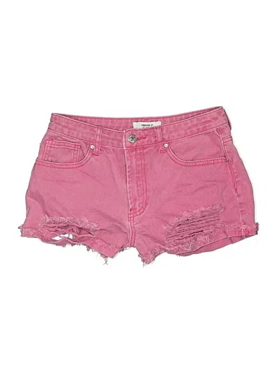 Pre-owned Forever 21 Denim Shorts In Pink