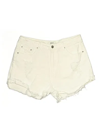 Pre-owned Forever 21 Denim Shorts In White