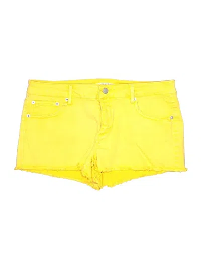 Pre-owned Forever 21 Denim Shorts In Yellow
