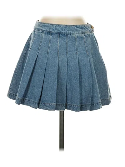Pre-owned Forever 21 Denim Skirt In Blue