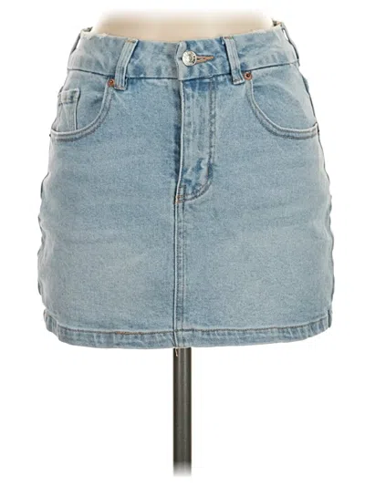 Pre-owned Forever 21 Denim Skirt In Blue