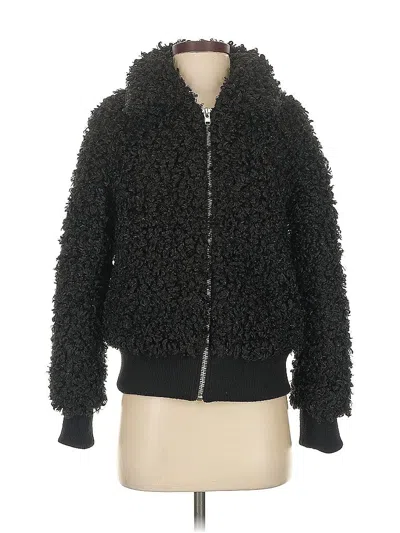 Pre-owned Forever 21 Faux Fur Jacket In Black