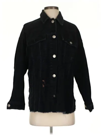Pre-owned Forever 21 Faux Fur Jacket In Black