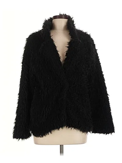 Pre-owned Forever 21 Faux Fur Jacket In Black